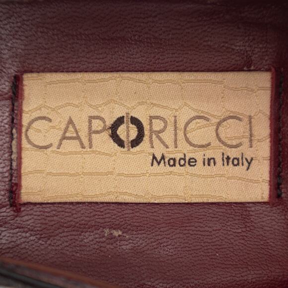 Caporicci 202 Luxury Italian Shoes Black Alligator Cap-Toe Loafers US 10.5 - Picture 16 of 16